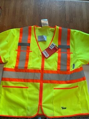 Viking High-Visibility Yellow Safety Vest with Reflective Stripes